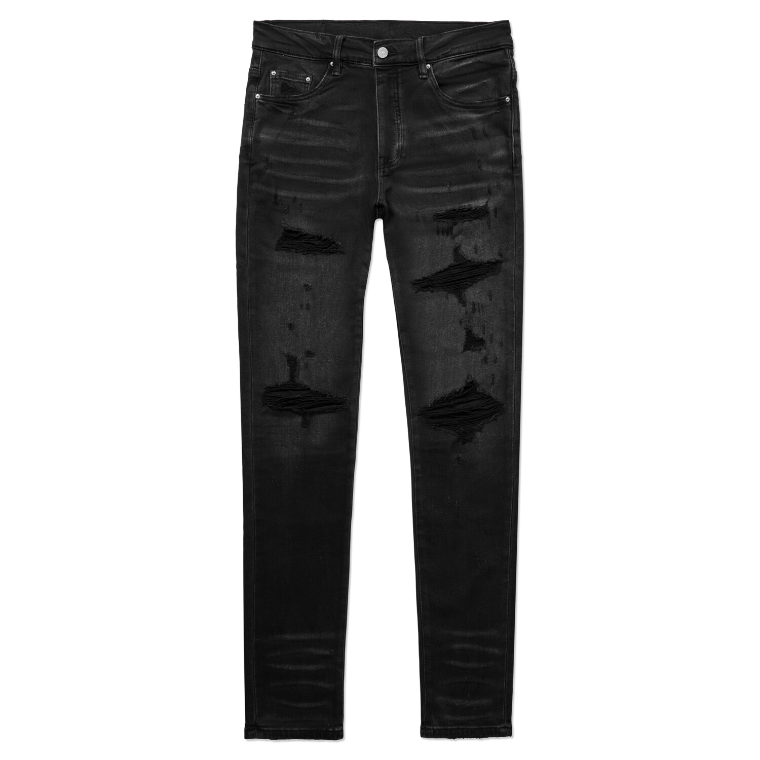 Aged Black Thrasher Jeans - Mike Department