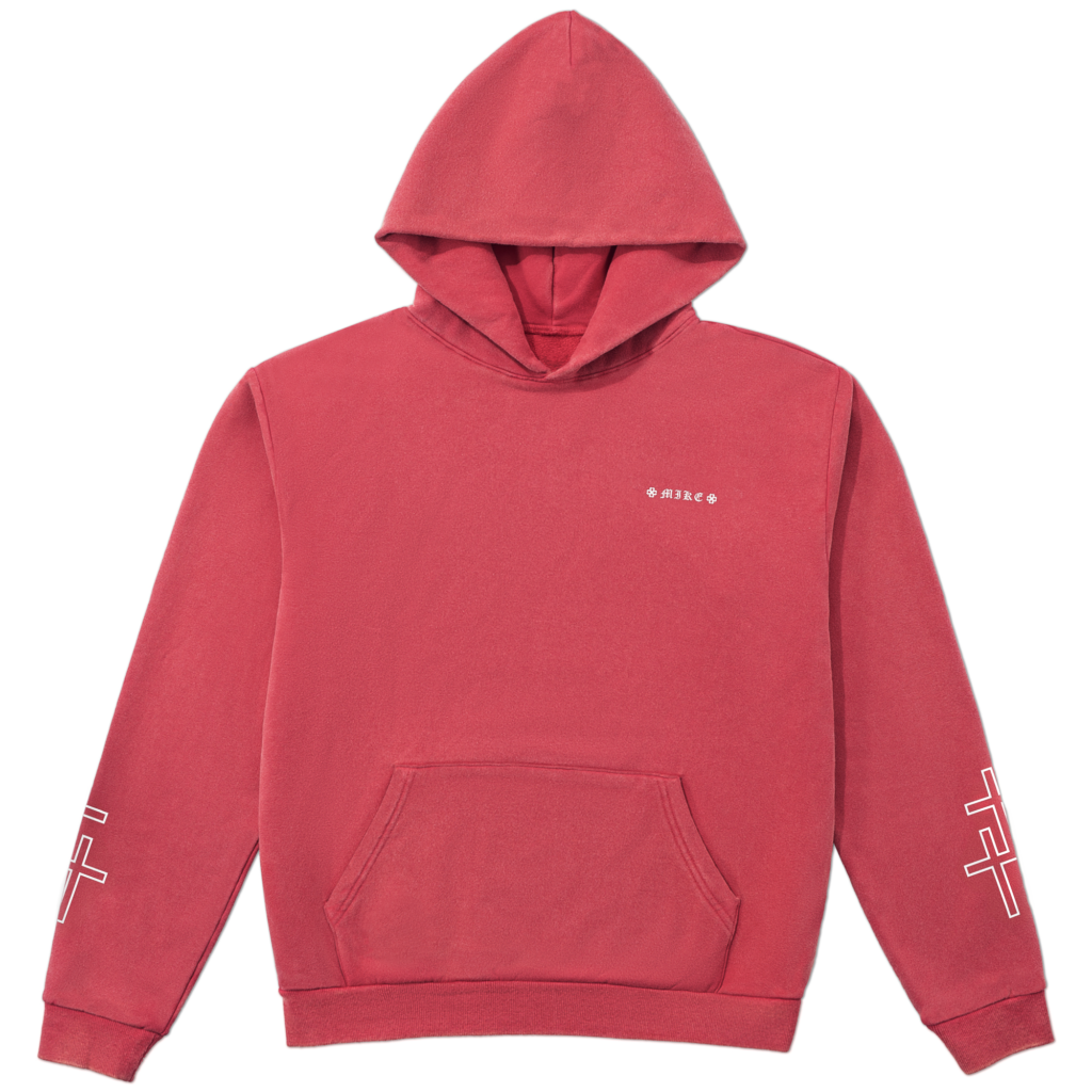 Faded Red Cross Hoodie - Mike Department