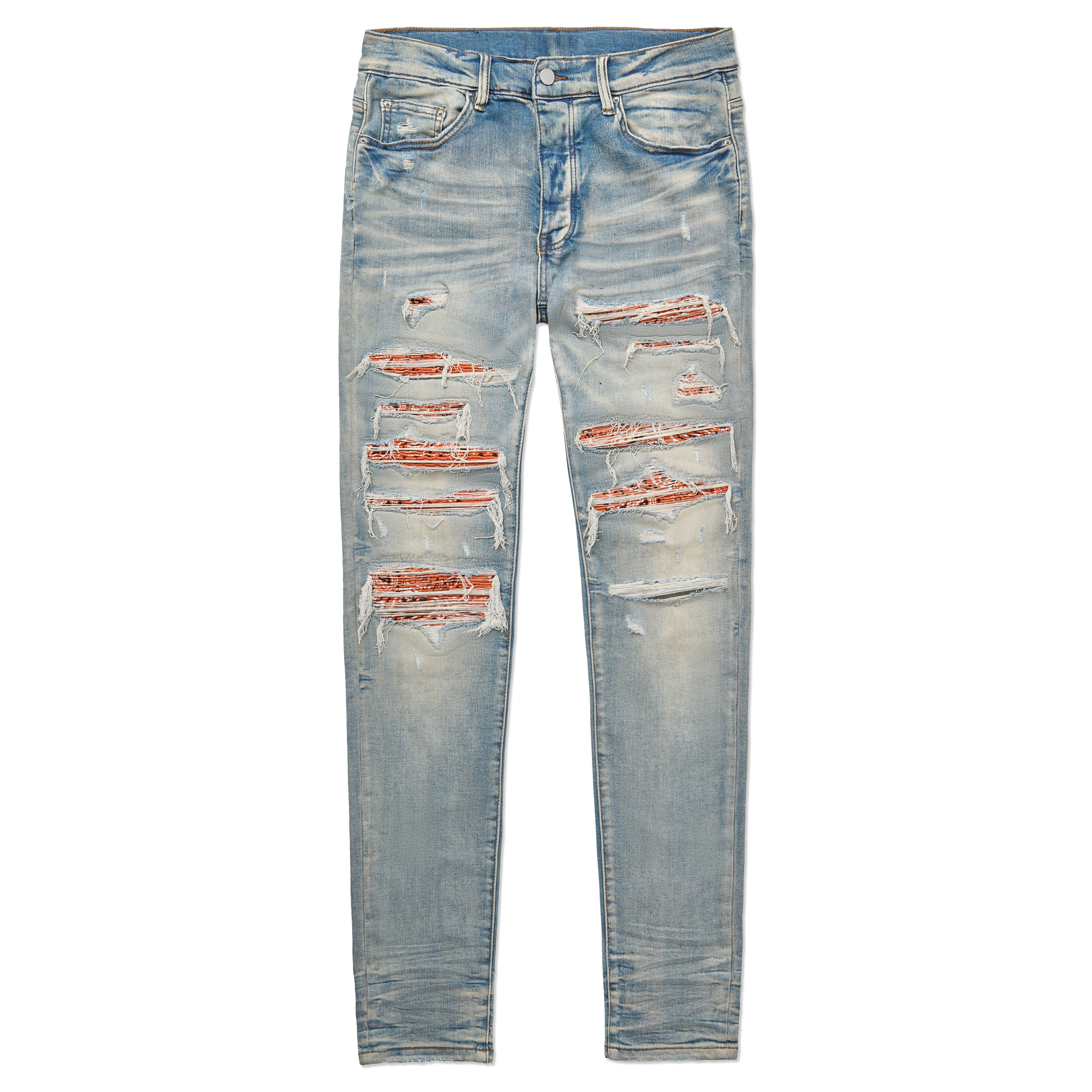 Clay Indigo Orange Bandana Thrasher Jeans - Mike Department