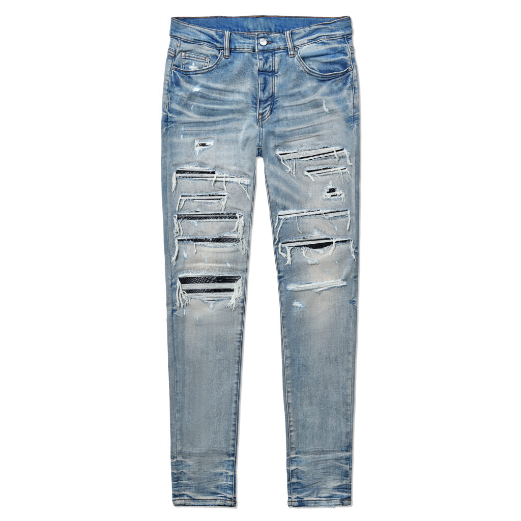 Clay Indigo Python Leather Thrasher - Mike Department