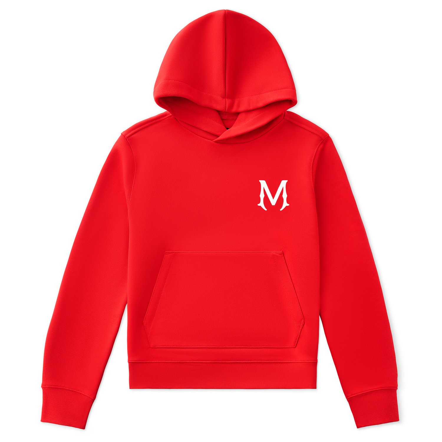 Heavyweight Red Monogram Hoodie