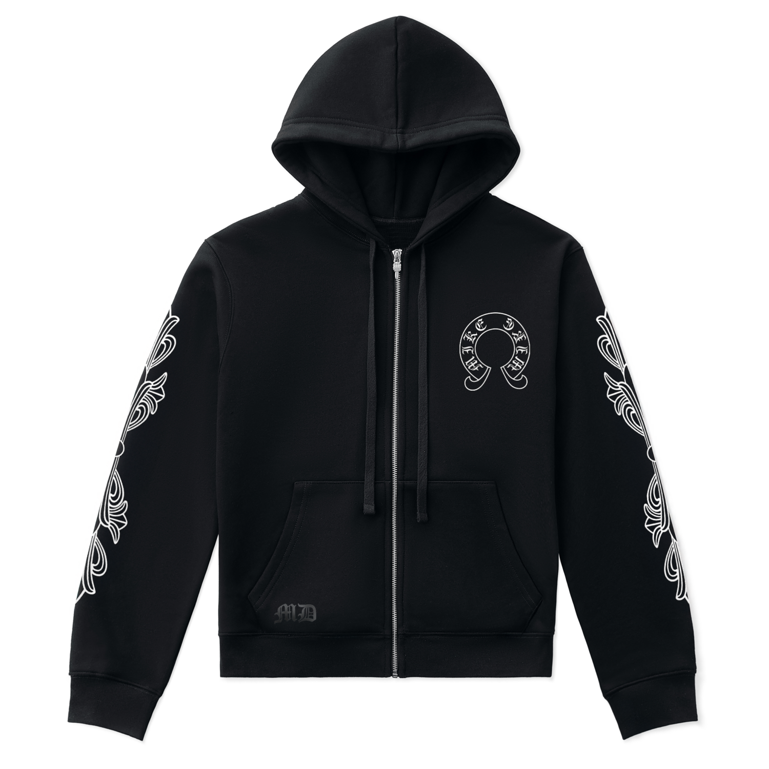 Thermal Layer Black Horseshoe Zip-Up